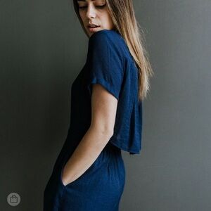 Navy Blue Women's Jumpsuit